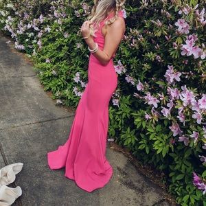 Hot pink prom/formal dress